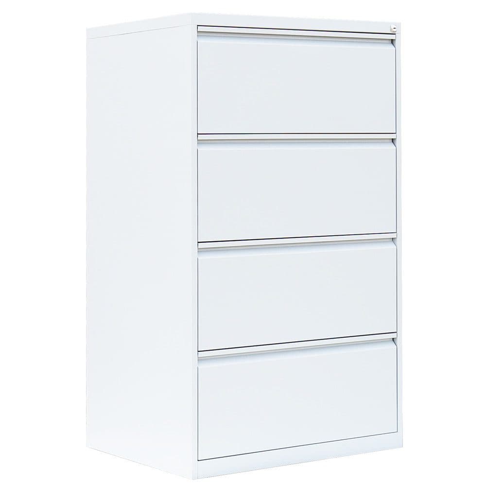 Steelboxx Hängeregisterschrank 4 Schubladen Weiß Stahl - Bild 2