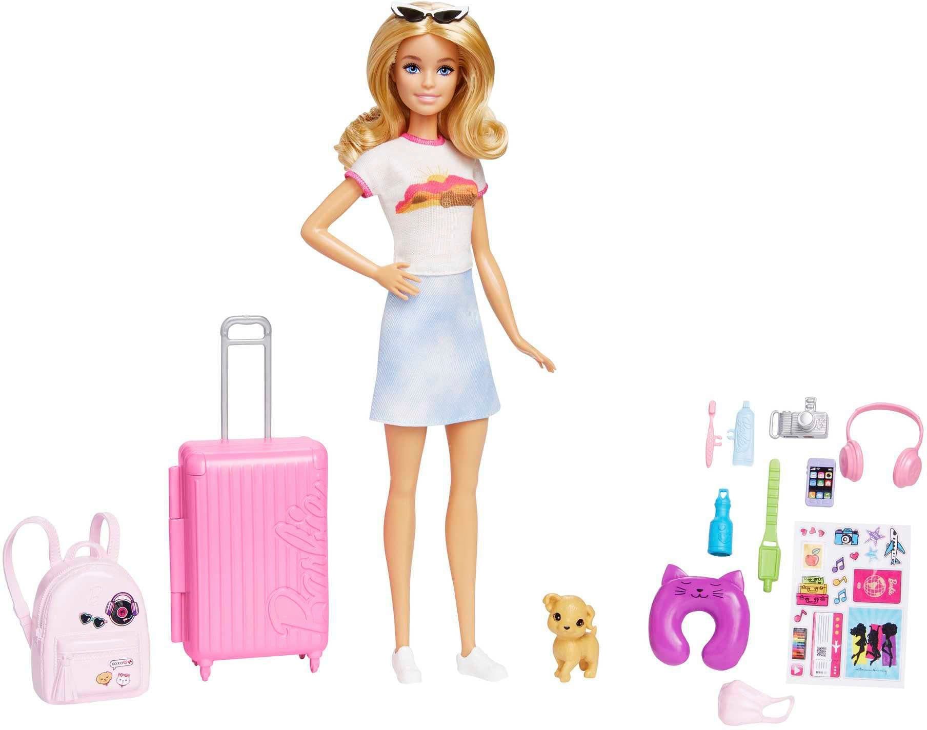 Barbie Anziehpuppe Reiseset mit Hündchen & Urlaubs-Zubehör - Bild 2
