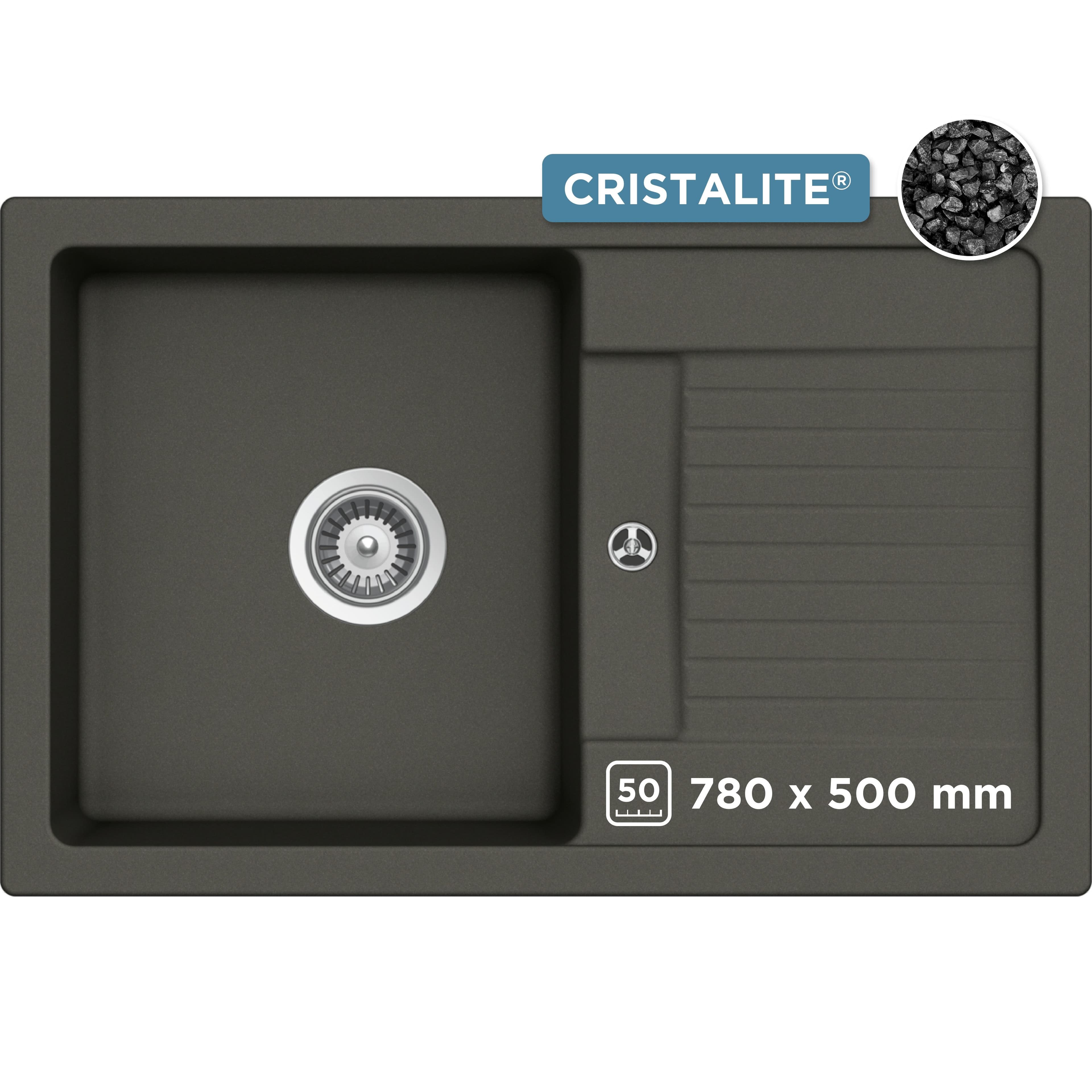 SCHOCK Lima D-100S Granitspüle Grau Domogranit Auflagespüle - Bild 2
