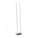 DESIGN DELIGHTS CD-Regal Tower 138 cm Weiß Metall Bild 2
