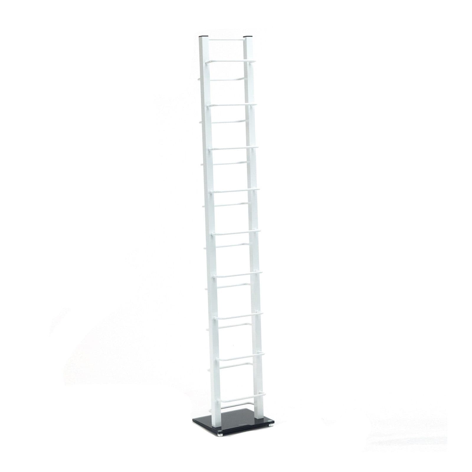 DESIGN DELIGHTS CD-Regal Tower 138 cm Weiß Metall - Bild 2