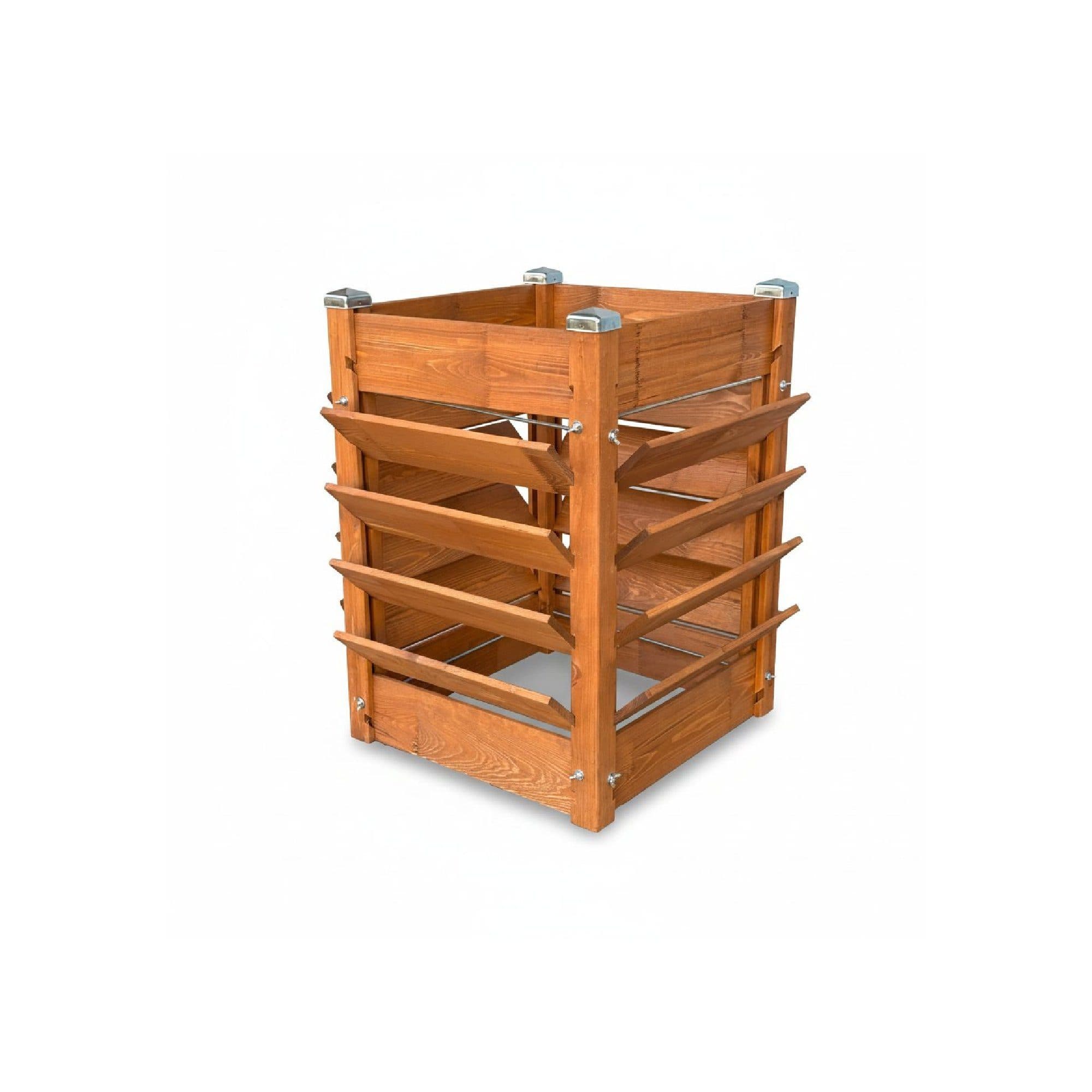 GartenDepot24 Schnellkomposter Hochbeet 3-in-1 Braun Kiefernholz - Bild 2