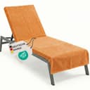 NYVI Frottee Schonbezug für Gartenliege 75x200 cm - Orange Bild 2