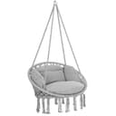 Detex Hängesessel 150kg belastbar weiche Kissen Boho-Design Bild 2
