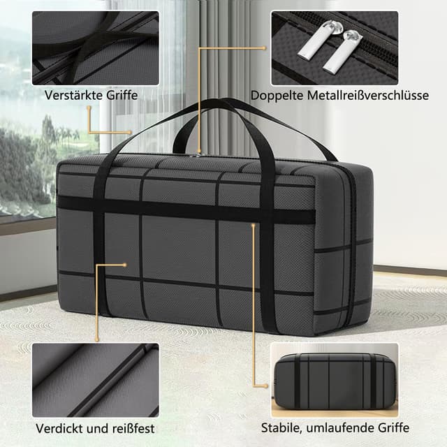 Coonoor Aufbewahrungsbox Große Tasche mit Reißverschluss