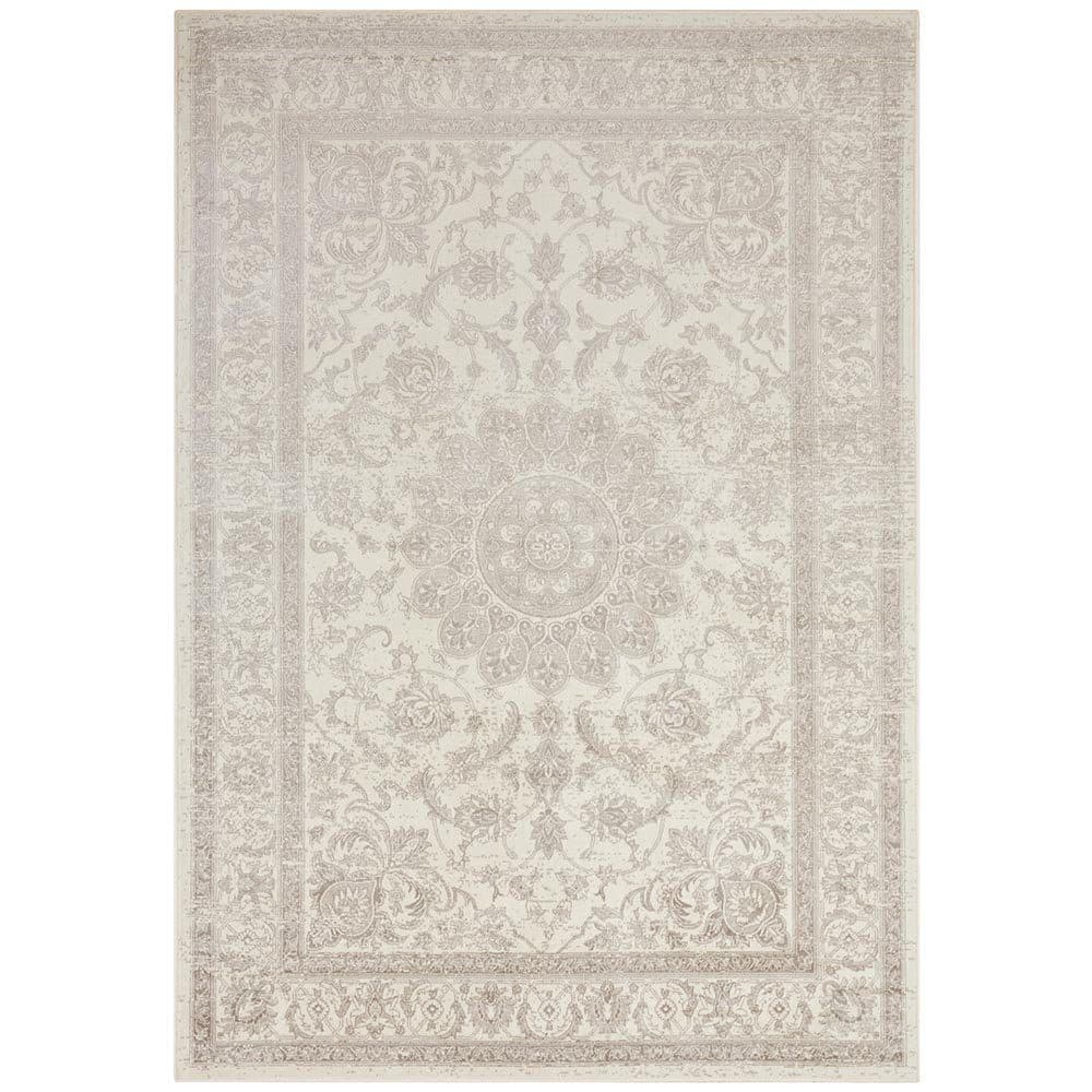 Teppich Boss Samt Teppich Täbris Orientalisches Design Creme Anthrazit - Bild 2