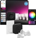 Philips Hue LED-Leuchtmittel Starter Kit Bridge Pro 3x White & Color Ambiance Dimmschalter GU10 Bild 2