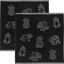 Kracht Frottier-Geschirrtuch 2er-Pack Baumwolle Jacquard-Motiv Bild 2