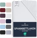 Barbons Spannbettlaken Mikrofaser Bettlaken 35 cm Tiefe Spannbetttuch Gebürstete Polyester Bild 2