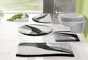 my home Badematte Magnus Badvorleger Badteppich Polyacryl 20mm Wellen-Motiv Bild 2