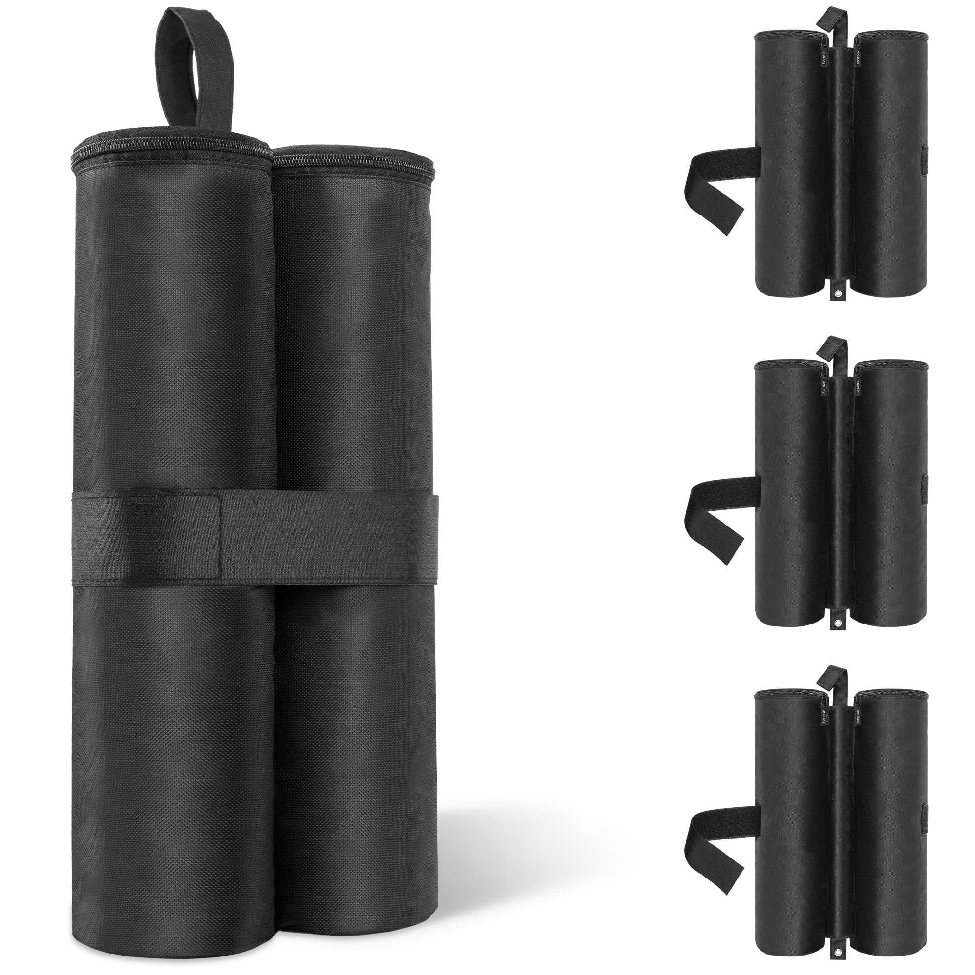 ECENCE Pavillon Sandsäcke 4er Set Schwarz 600D Oxford - Bild 2