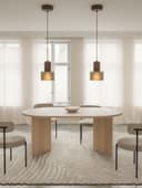 Selsey Esstisch OVO Ausziehtisch Rund Holzoptik Eiche Bild 2