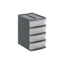 ROTHO Schubladenbox SYSTEMIX Mini Schwarz Transparent Bild 2