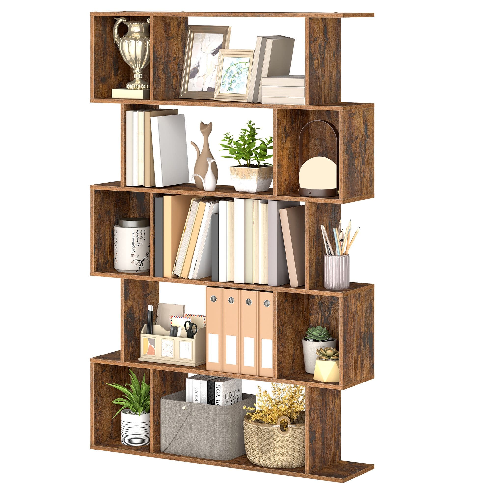 VASAGLE Bücherregal 5-stöckig Braun - Bild 2