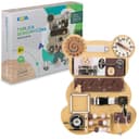 COIL Motorikbrett Bär Montessori Spielzeug Aktivitätsbrett aus Holz mit Schloss Bild 2