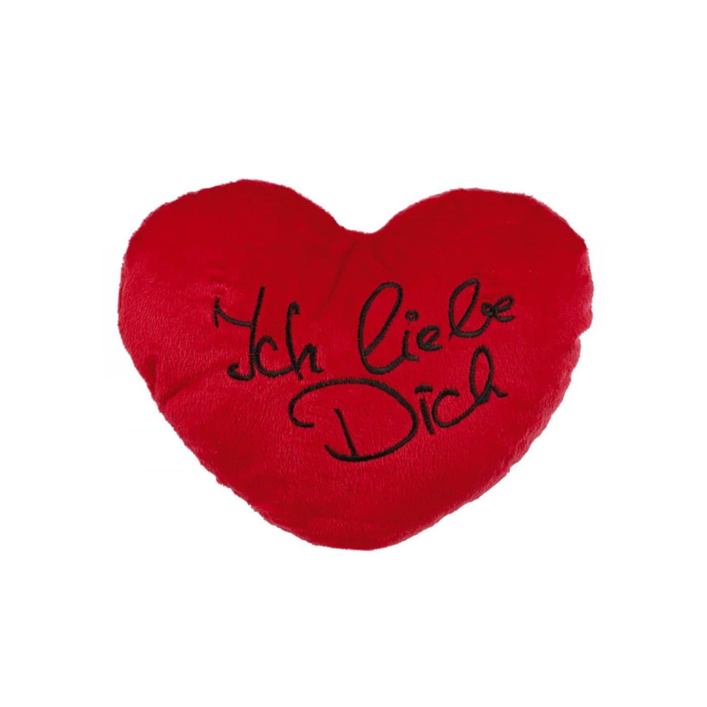Out of the Blue Zierkissen Rotes Plüschherz