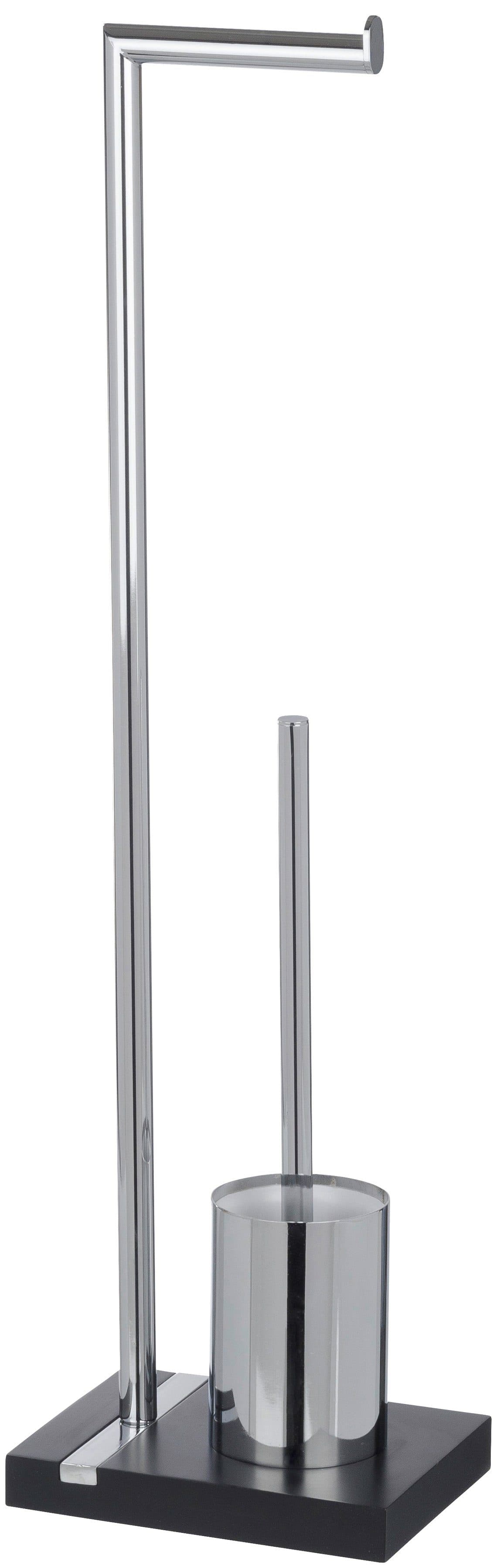 WENKO WC-Garnitur Noble Black Schwarz Chrom Standgarnitur - Bild 2