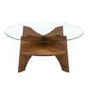 gopop Couchtisch 6 mm Hartglas Walnussbraun Bild 2