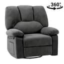 HOMYEDAMIC Relaxsessel Grau mit Liegefunktion und 360°-Drehung Bild 2