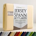 Strauss Home Spannbettlaken Premium Topper 150GSM Baumwolle Beige Bild 2