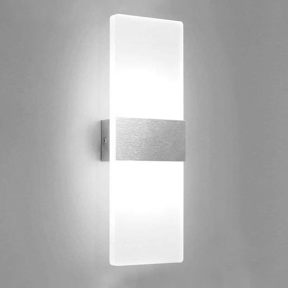 Clanmacy Wandleuchte 12W LED Weiß IP44 Spritzwassergeschützt - Bild 2