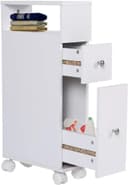 Happy Home Badschrank mit Rollen und Schubladen Weiß Bild 2