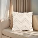 HOME DELUXE Dekokissen JARA 50x50 cm Creme Boho-Stil Bild 2
