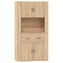 vidaXL Highboard Sonoma-Eiche Holzwerkstoff mit Aufsatz Bild 2