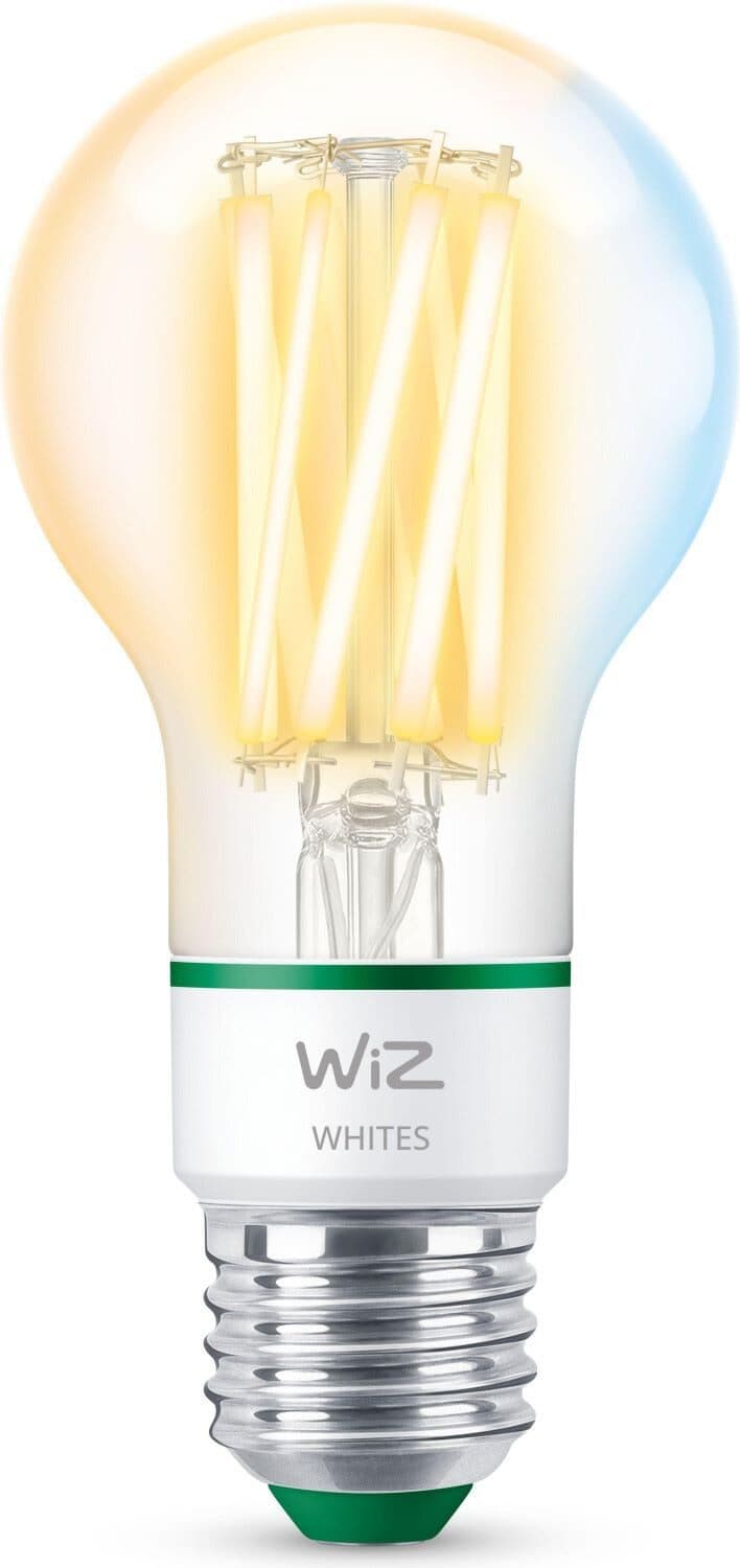 WiZ LED-Leuchtmittel Smarte LED Glühbirne Wi-Fi BLE 60W A60 E27 Transparent Dimmbar - Bild 2