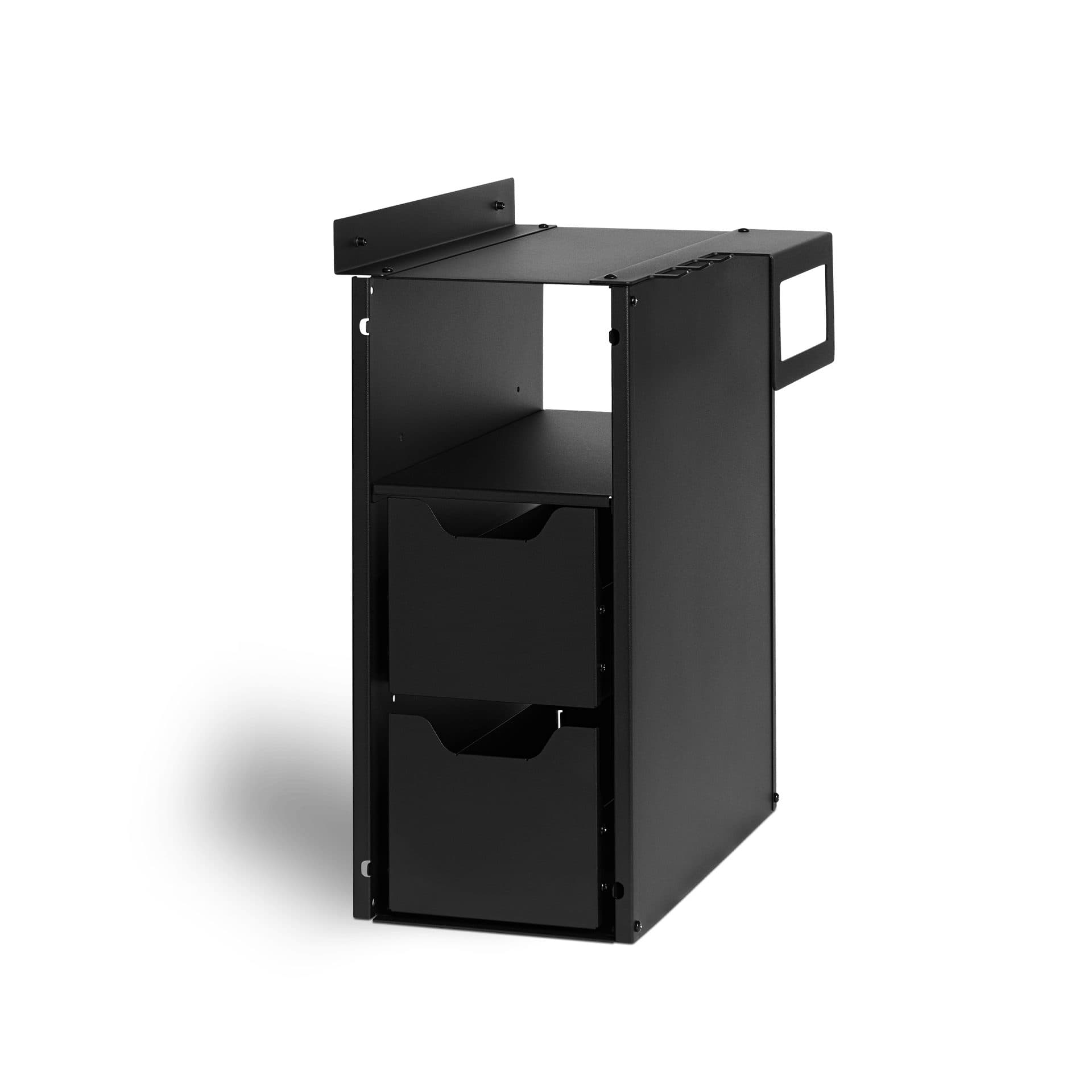 BURNHARD® Regal FRED Einbauregal 20 cm Schwarz - Bild 2