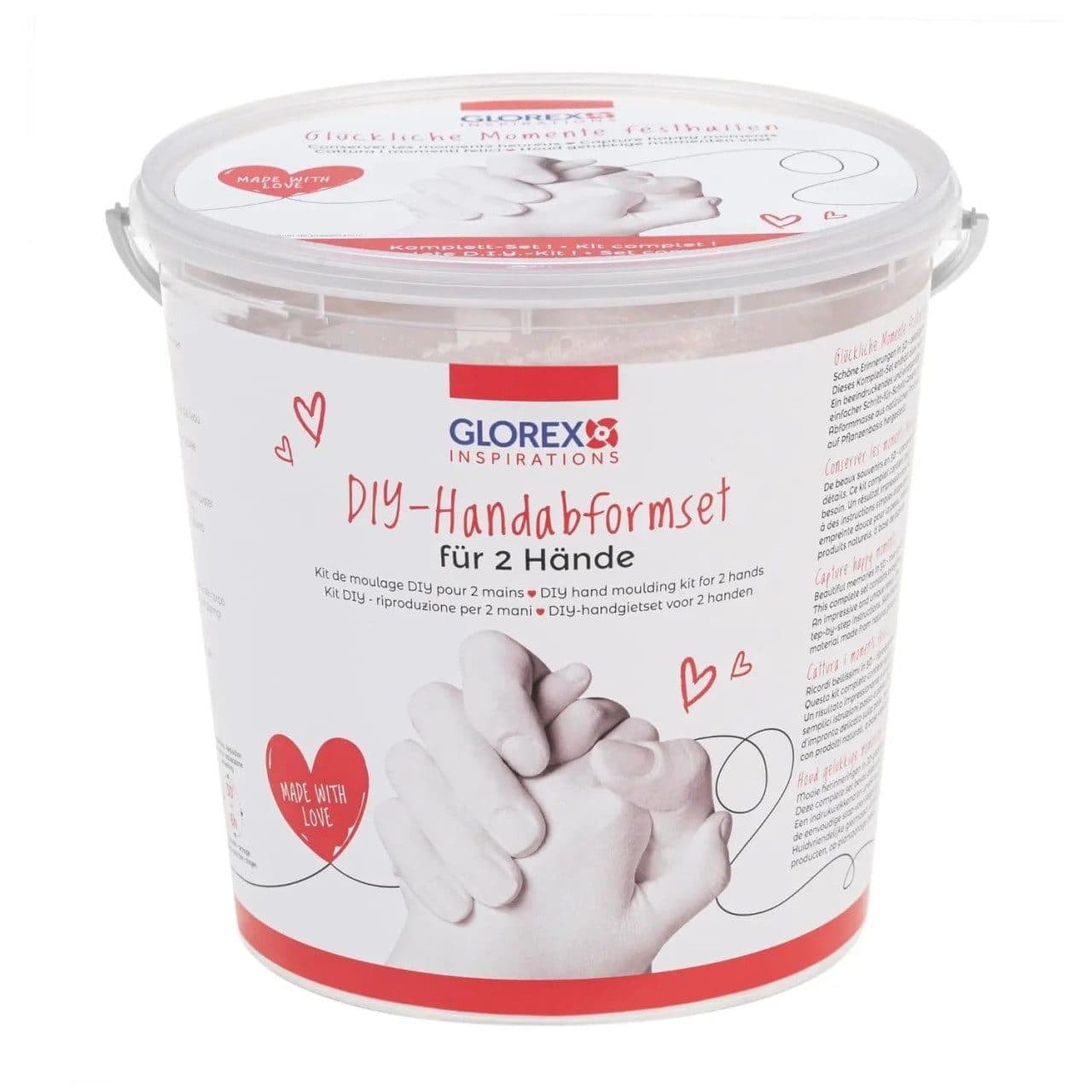 Glorex Bastelfilz DIY Handabformset für 2 Hände Komplettset