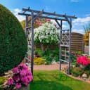 Promadino Pergola Ben Grau Kiefernholz Garten Durchgang Bild 2