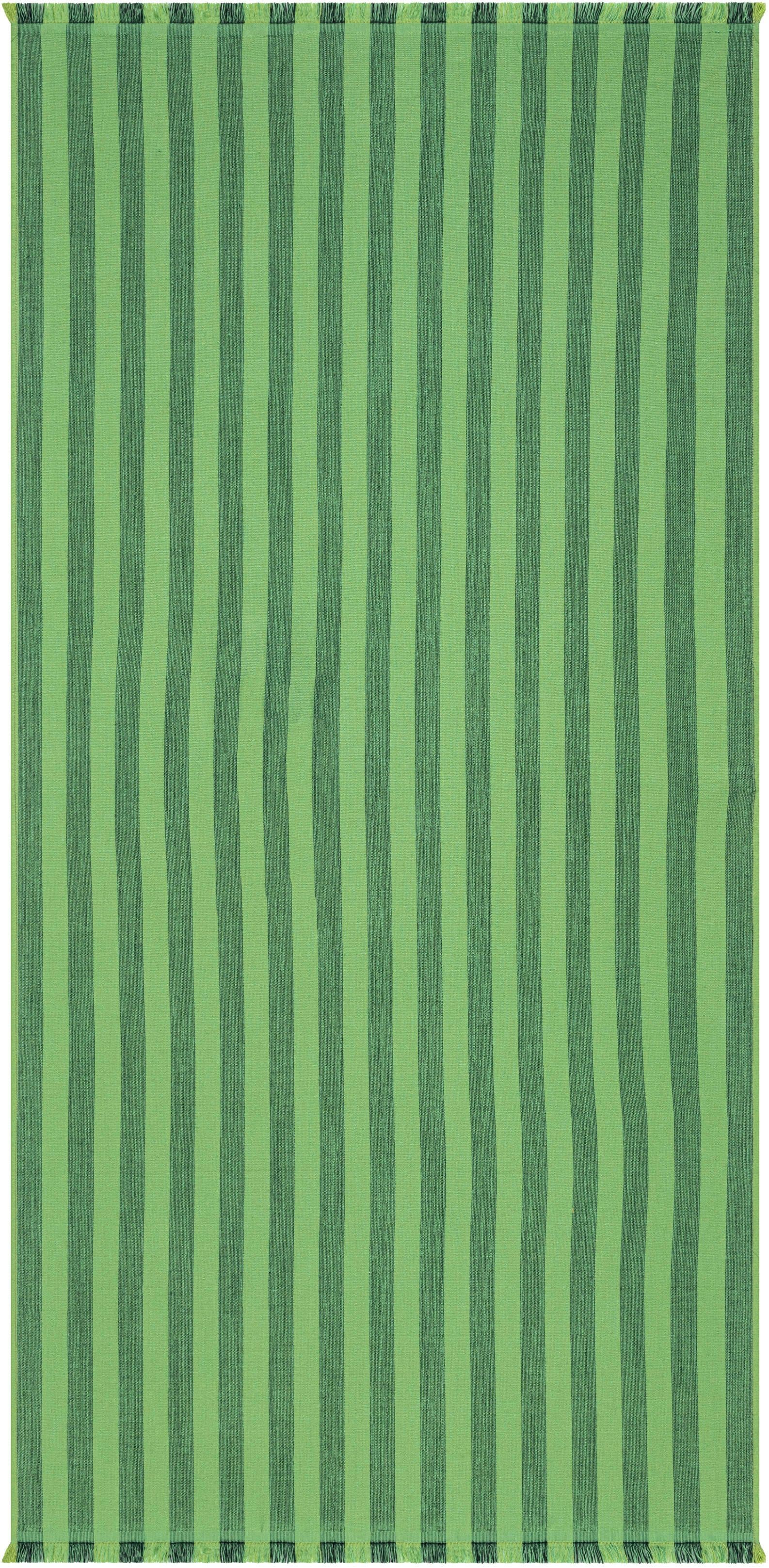 EGERIA Pestemal Strandtuch Grün Gestreift 80x180cm - Bild 2