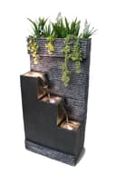 Arnusa Zimmerbrunnen BK845 mit LED-Beleuchtung Grau Polyresin Bild 2