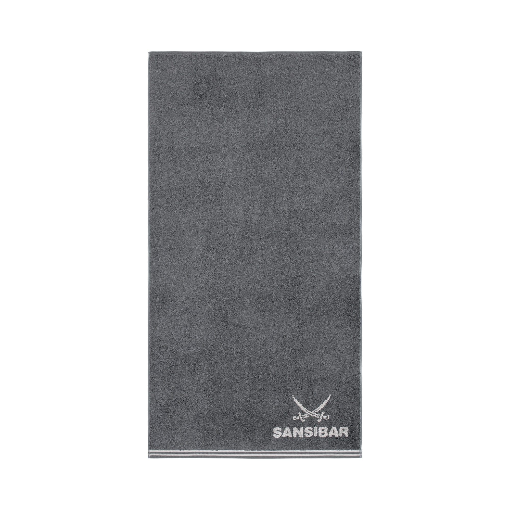 Sansibar Sylt Duschtuch Badetuch Doubleface Frottier Grau/Silber - Bild 2