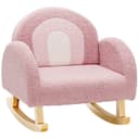COSTWAY Kindersessel Schaukelstuhl Rosa bis 50 kg Bild 2