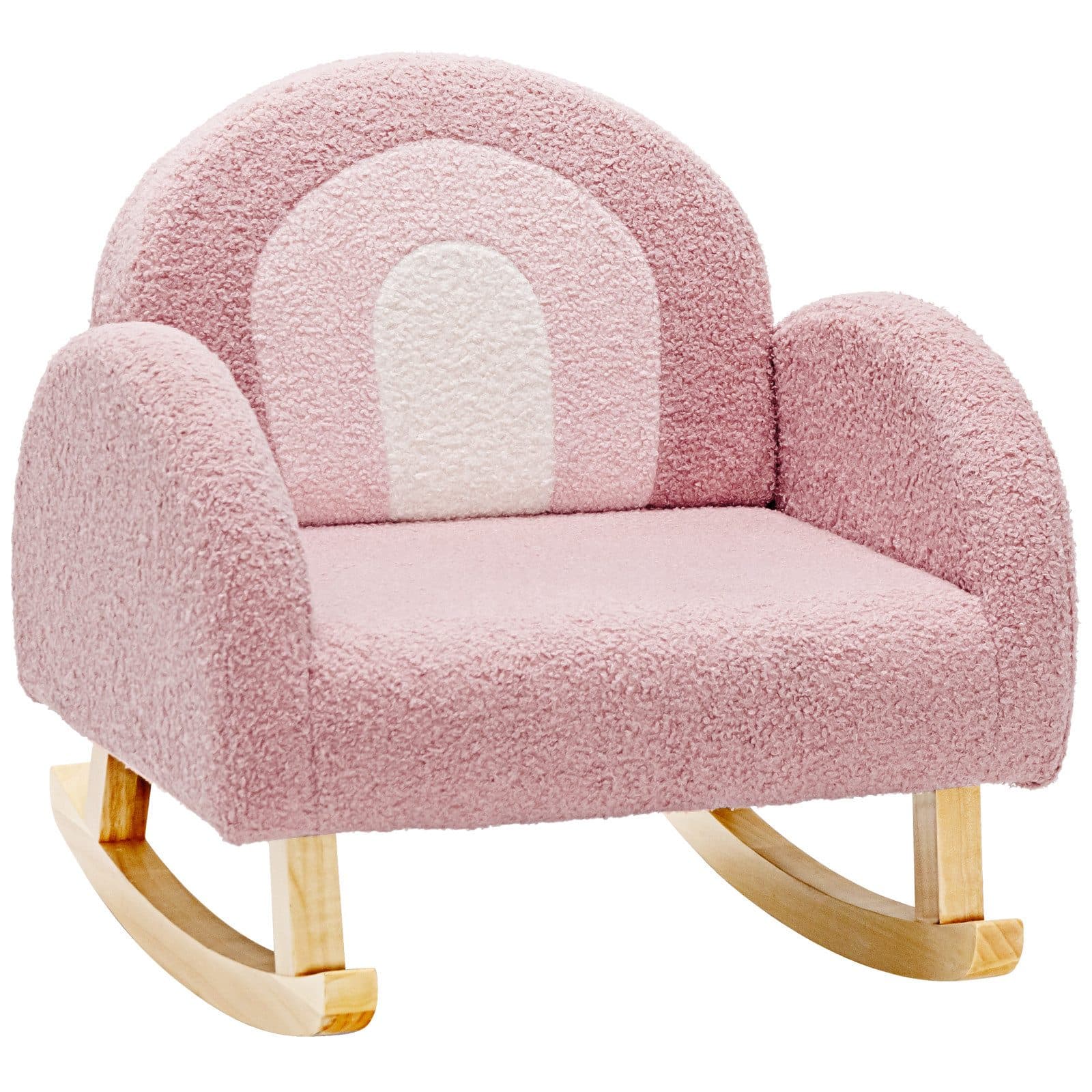 COSTWAY Kindersessel Schaukelstuhl Rosa bis 50 kg - Bild 2