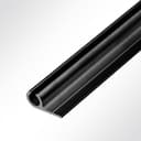 LYSEL® Aluminium Kederschiene 90° schwarz RAL 9005 für Planen & Markisen Bild 2