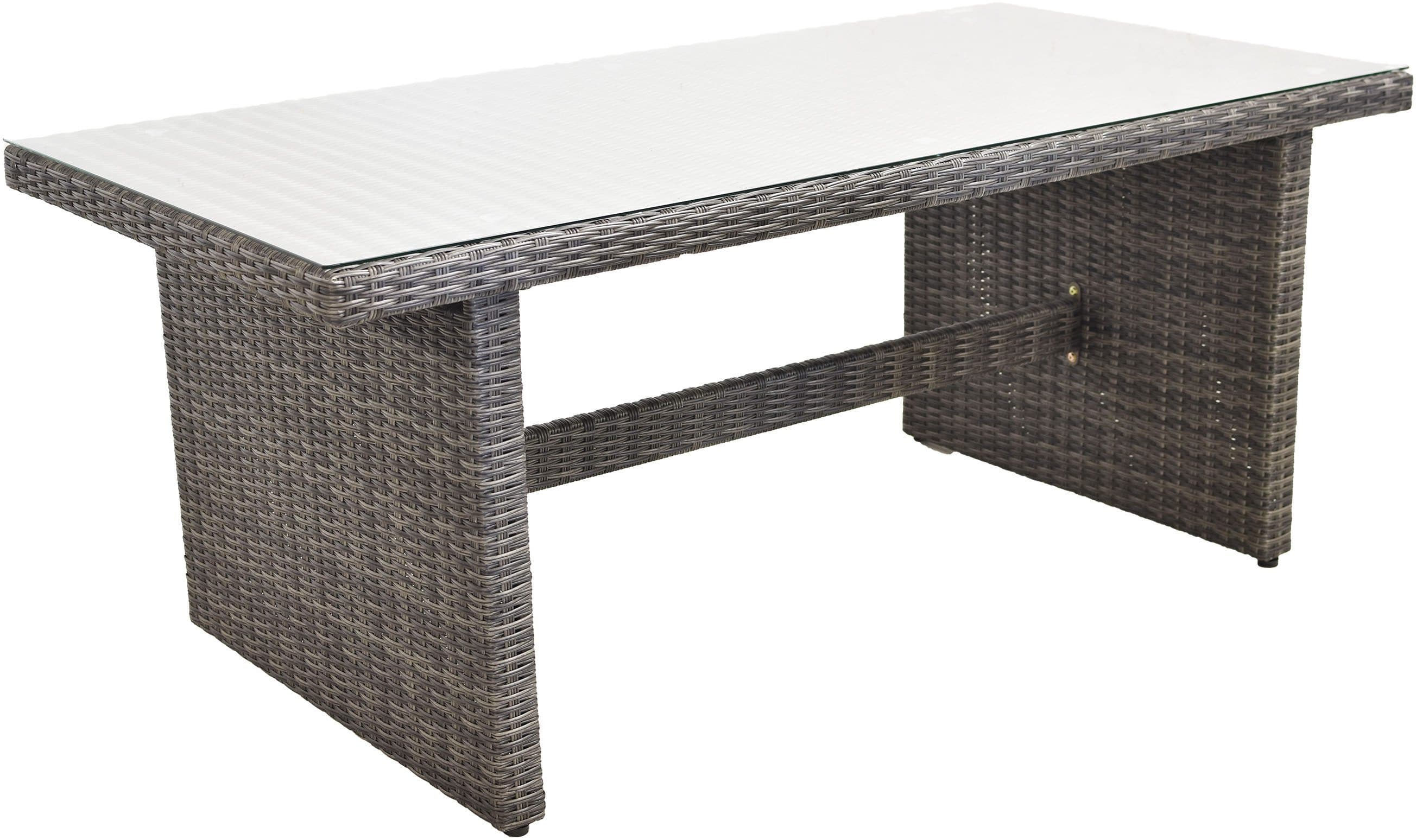 MERXX Gartentisch Saviano Grau Glas