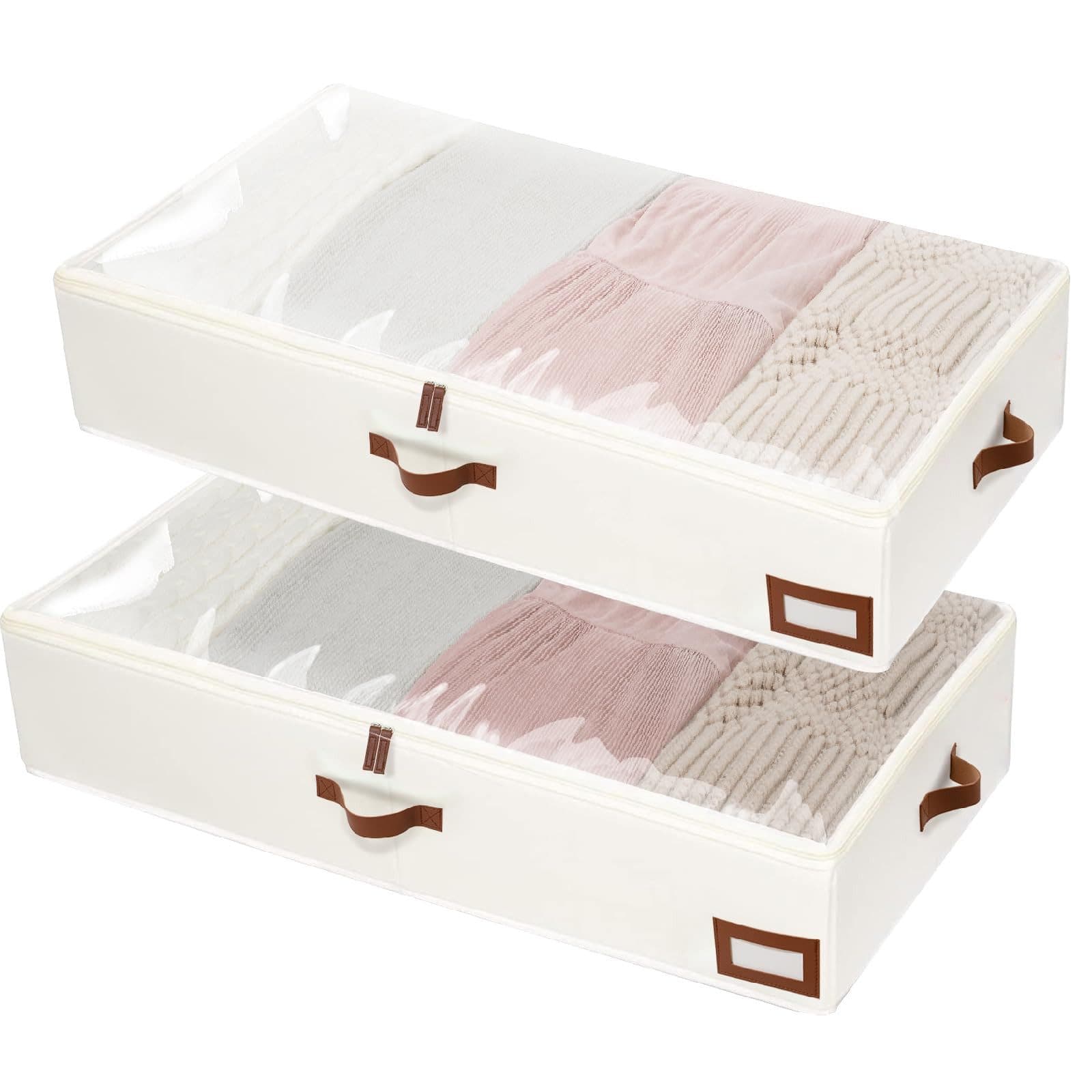 Minicloss Aufbewahrungsbox 90L Faltbar Unterbett Transparent - Bild 2