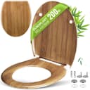 Casaria WC-Sitz Holz Design Duroplast Mit Absenkautomatik Bild 2