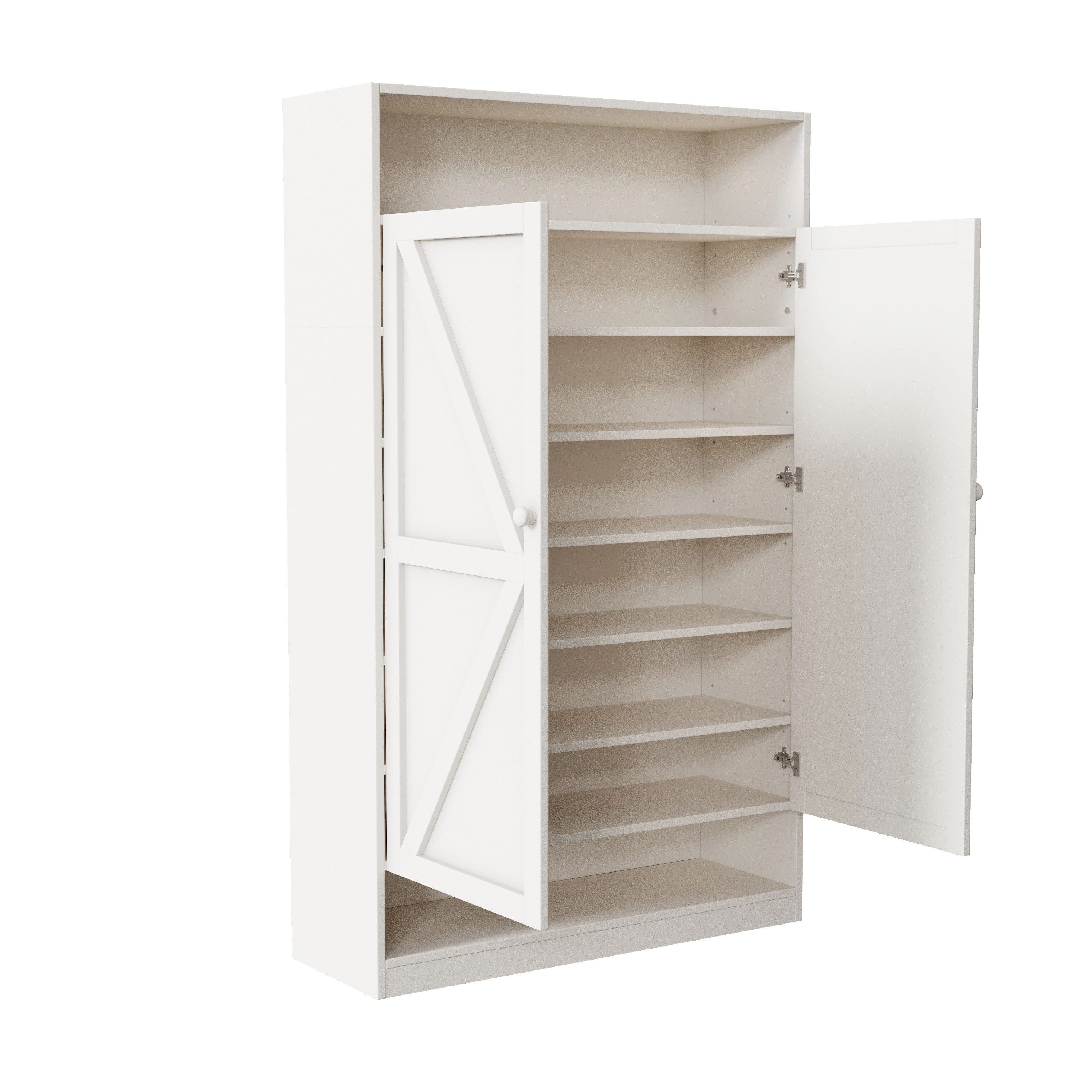 Odikalo Schuhschrank Weiß Multifunktionaler Stauraum - Bild 2