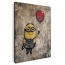 Artmazing Leinwandbild Banksy Minion FSC Holz Keilrahmen Bild 2