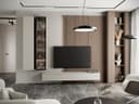 MOEBLINE Wohnwand FIVO 1 kaschmir 3-teilig mit TV-Lowboard Bild 2