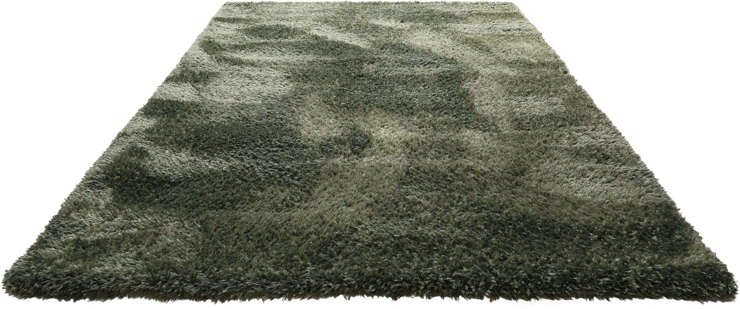 HOMIE LIVING Hochflor-Teppich Matteo Grün 100% recyceltes PET - Bild 2