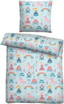 Biberna Bettwäsche Kleine Prinzessin Blau Feinbiber Bild 2