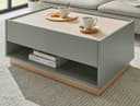 Furn.Design Couchtisch Center Salbei Grün mit Eiche, 90 x 60 cm Bild 2