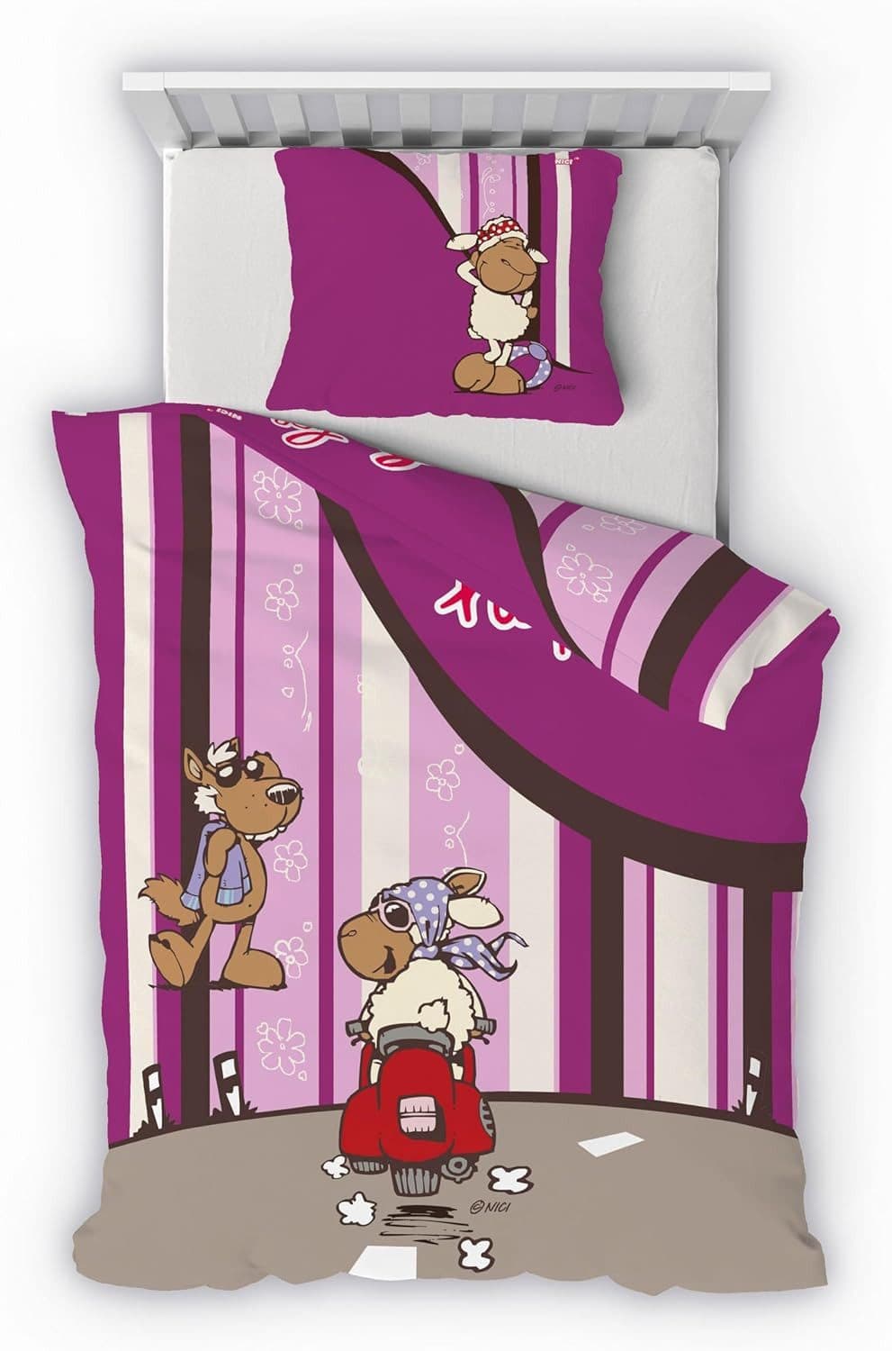 Träumschön Kinderbettwäsche Premium Set Bunt NICI Motive Baumwolle - Bild 2