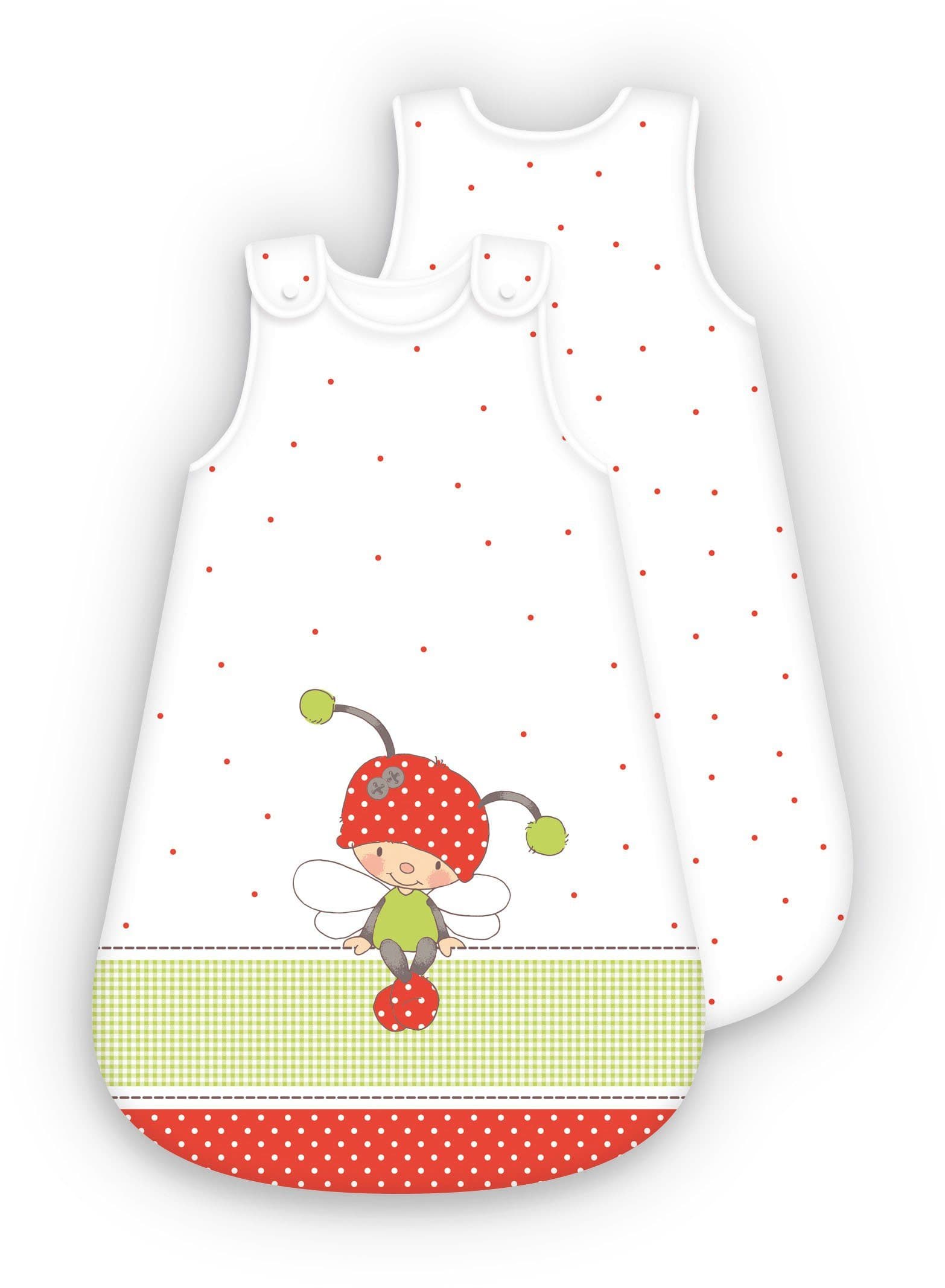 Babyschlafsack BABY BEST Käferchen Gr. L 70cm Weiß - Bild 2