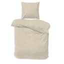 Träumschön Bettwäsche Musselin Set 100% Baumwolle Uni Beige Bild 2